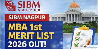 SIBM Nagpur MBA 1st Merit List 2026 out @sibmnagpur.edu.in; Check Status Here